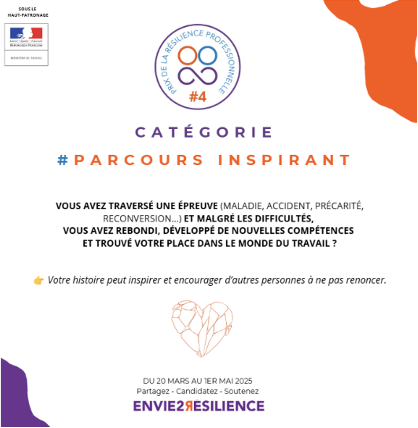 Candidatez au Prix de la Résilience Professionnelle – Catégorie "Parcours Inspirant"